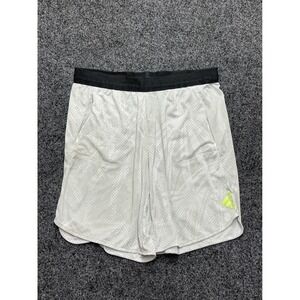 Adidas HEAT.RDY Training Shorts Mens Large Grey White Geometric Pattern L9